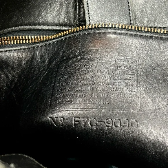 Coach Rare 9090 Thick Leather Large Dual Strap Shopper/Tote Bag